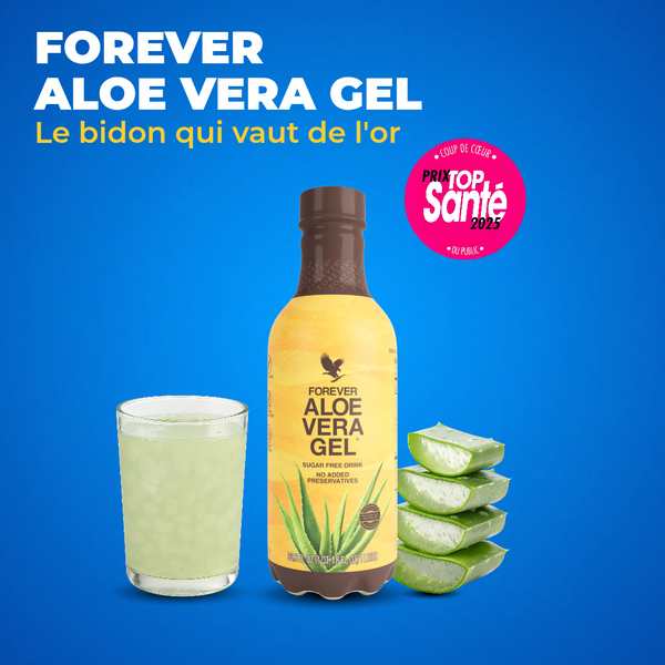 Forever Aloe Vera Gel - Boisson aloe vera stabilisée | Énergie, digestion et immunité Forever Living