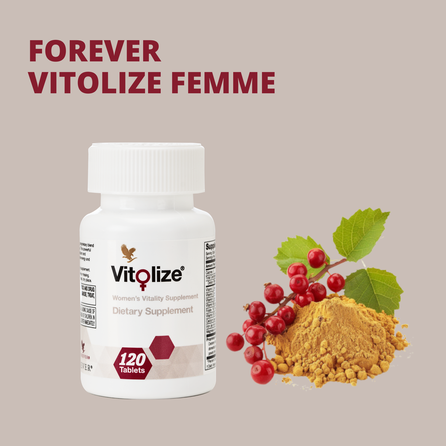 Forever Vitolize Women - Complément équilibre hormonal et fertilité | Vitalité féminine Forever Living