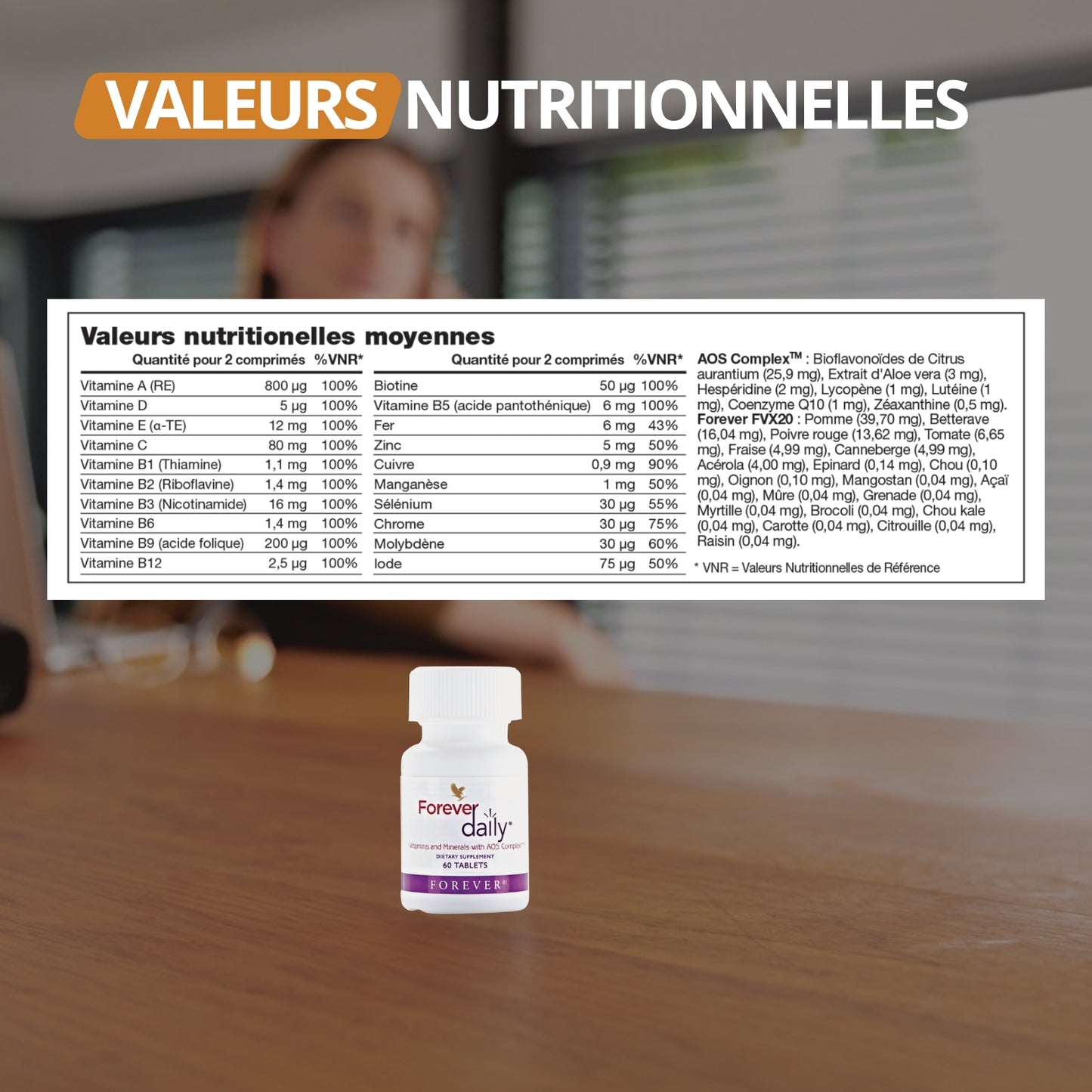 FOREVER DAILY « MULTI-VITAMINES » Forever Living Products