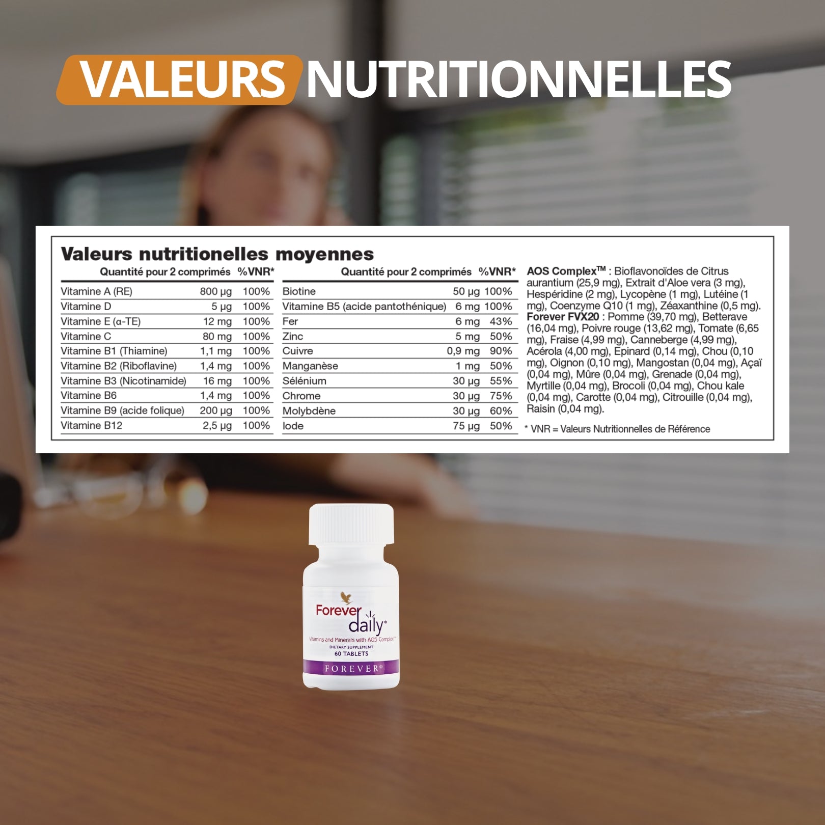 FOREVER DAILY « MULTI-VITAMINES » Forever Living Products