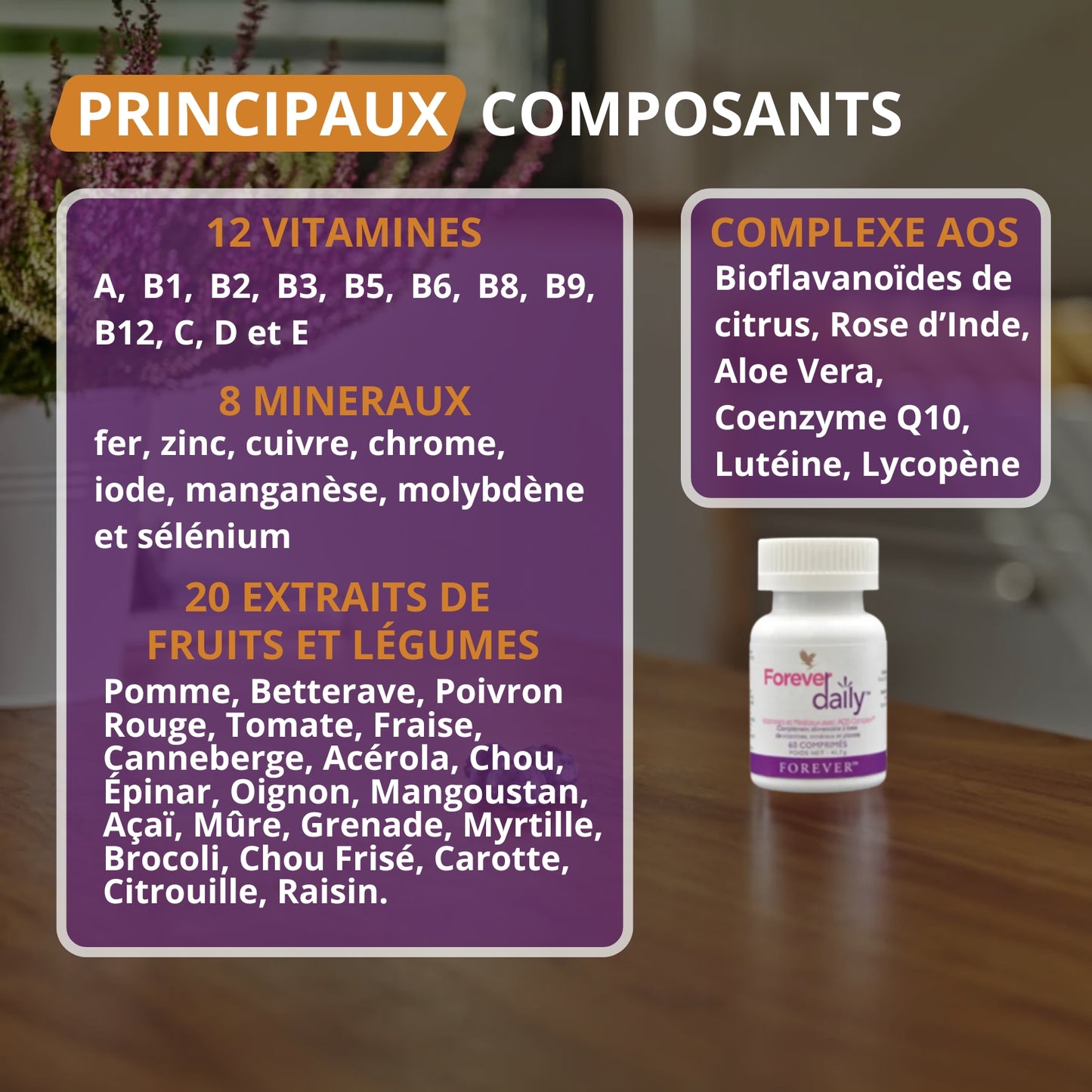FOREVER DAILY « MULTI-VITAMINES » Forever Living Products